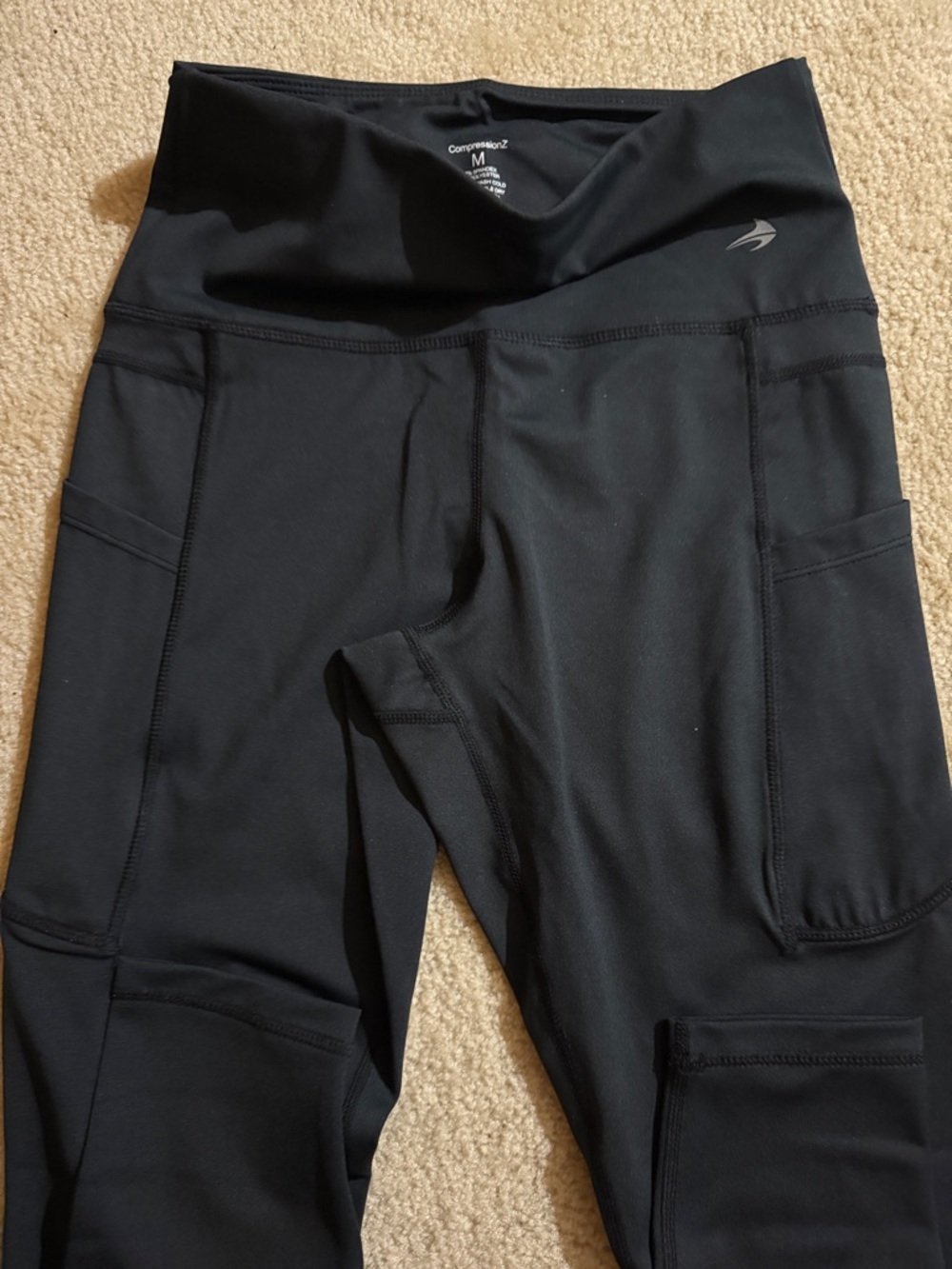 NWT New in package Compression Z high waist leggings black w/ pockets sz medium - Picture 8 of 8